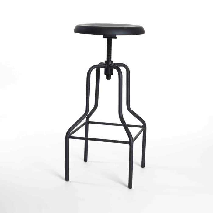 Legend Hoge draaibare kruk mat zwart - in hoogte verstelbaar