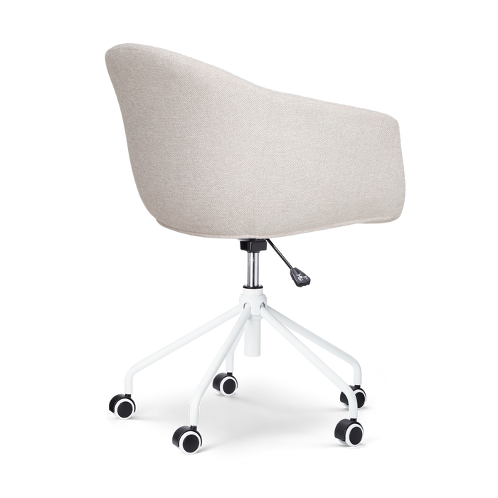 Nolon Nout-Otis Bureaustoel Beige - Armleuningen - Wit