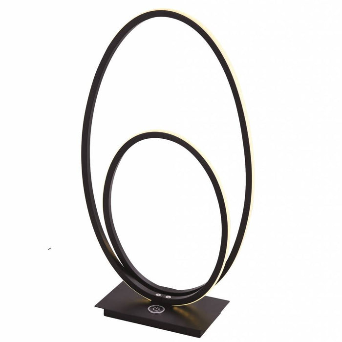 Freelight Tafellamp Ophelia Oval Led Mat Zwart 42cm