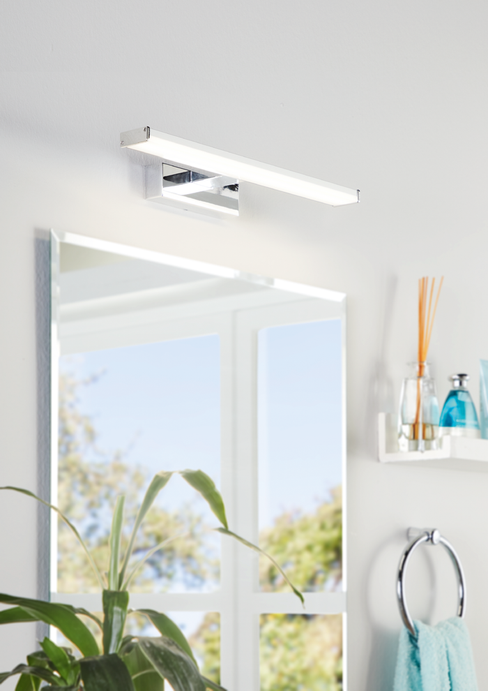 EGLO Batholino Pandella 1 - Spiegellamp - 1 Lichts - Chroom, Zilver