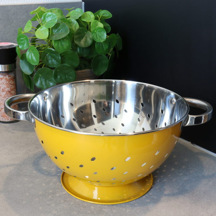 Orange85 Vergiet 3.9L RVS Okergeel met Handvat