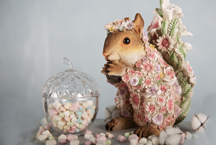 Clayre & Eef Glazen potje Eikel Ø 11x15 cm Transparant Glas Rond Potje