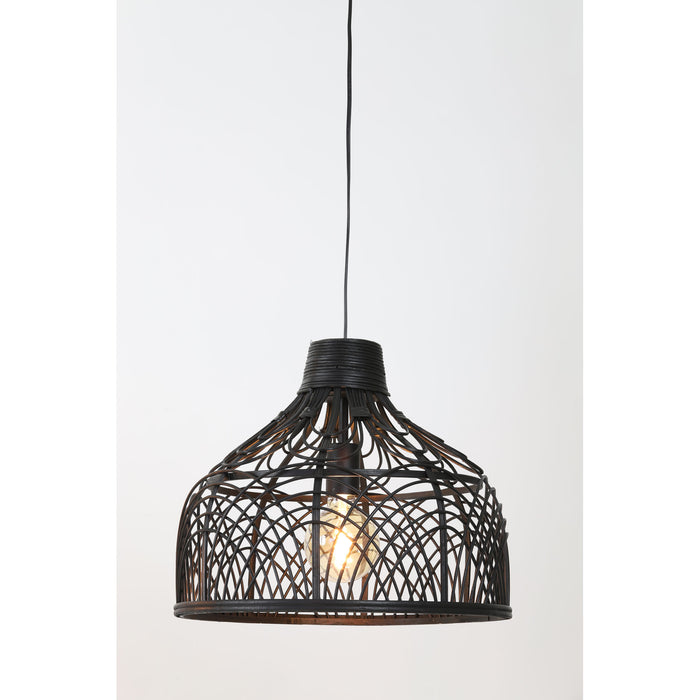 Light & Living Hanglamp Pocita - Rotan Zwart - Ø42x35 cm