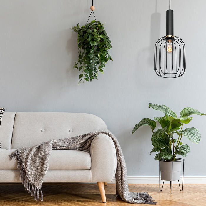 Mexlite Aureole hanglamp Ø17 cm zwart