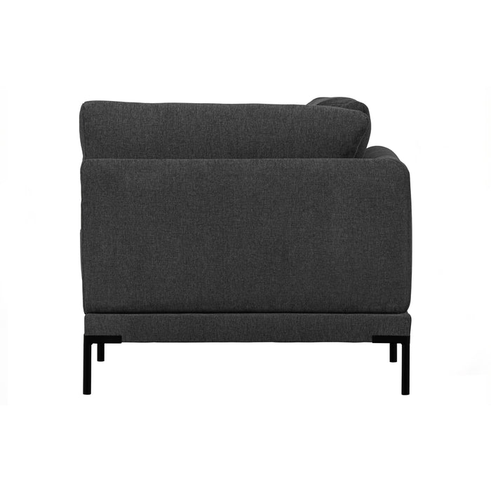vtwonen Couple Hoek Element - Polyester - Donkergrijs - 89x100x100