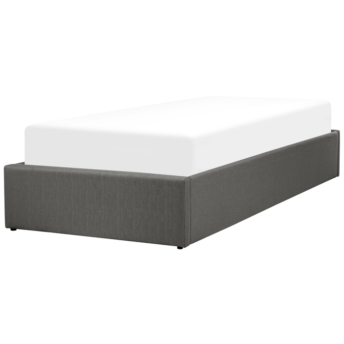 Beliani - DINAN - Kinderbed - Donkergrijs - 90 x 200 cm - Polyester