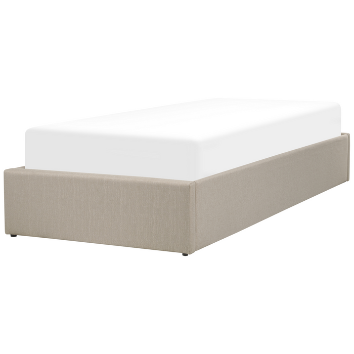 Beliani - DINAN - Kinderbed - Lichtbruin - 90 x 200 cm - Polyester