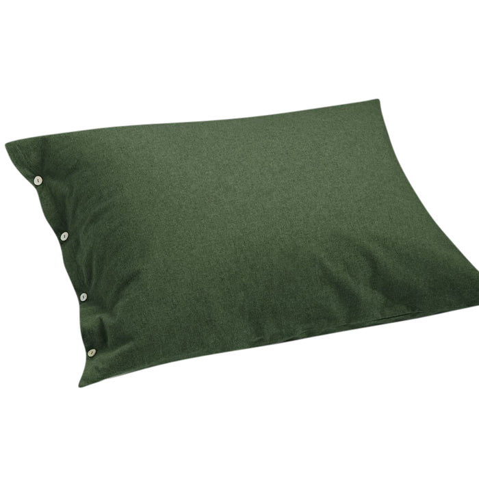 Yumeko kussensloop velvet flanel moss green 50x60