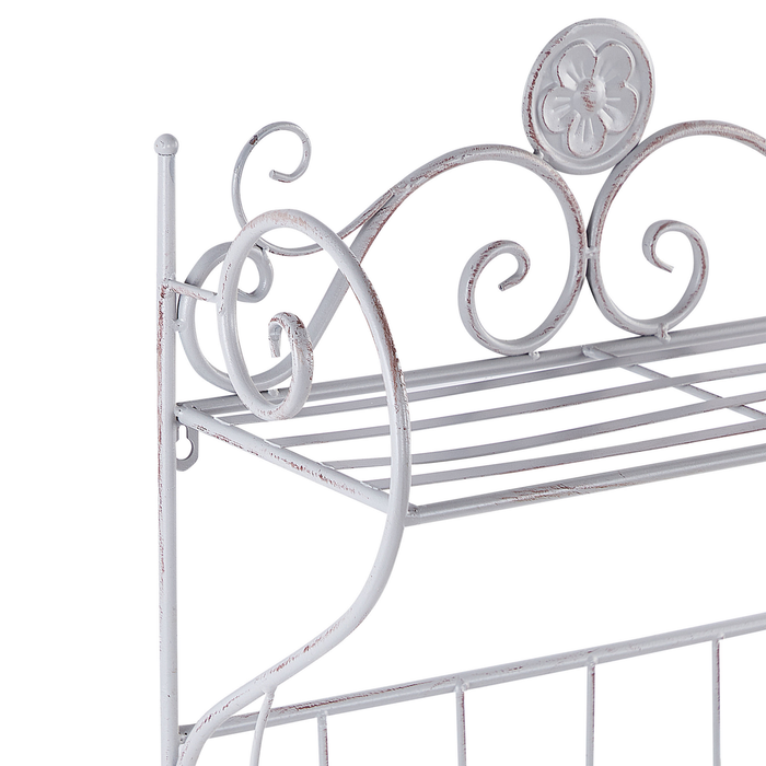 Beliani - OSORNO - Badkamer plank - Grijs - IJzer