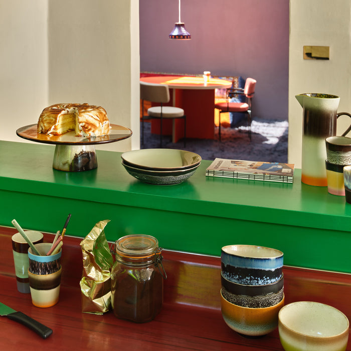 HKliving 70's Taartplateau Ø 33 cm - Retro Wave