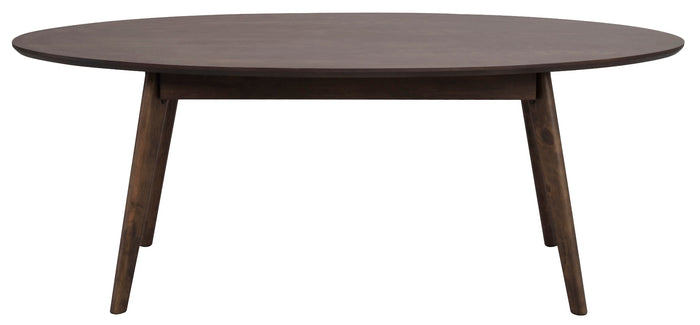 Rowico Yumi Ovale Salontafel - L130 X B65 X H48 Cm - Donkerbruin