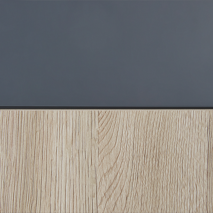 Beliani - TERUEL - Badkamermeubel - Lichthout|Grijs - MDF