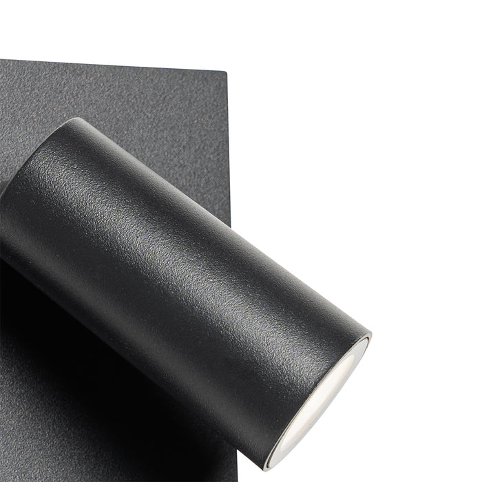 QAZQA Buiten wandlamp zwart incl. LED IP54 bewegingssensor - Simon