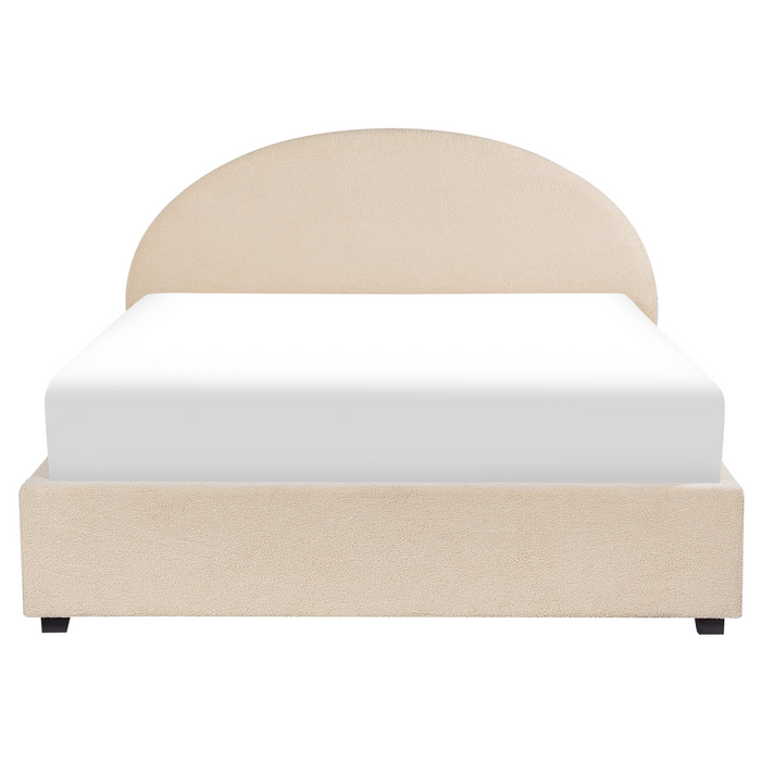 Beliani-VAUCLUSE-Bed met opbergruimte-Beige-160 x 200 cm-Polyester