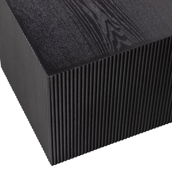 WOOOD Sanne Bijzettafels - Mdf - Zwart - Set van 2