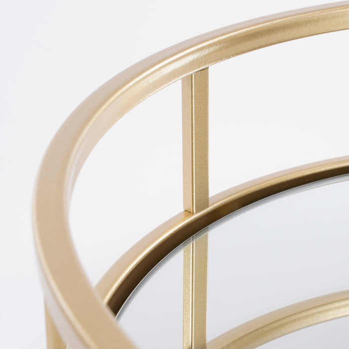 Mica Decorations Decoratie Dienblad - H7 x Ø30 cm - Goud