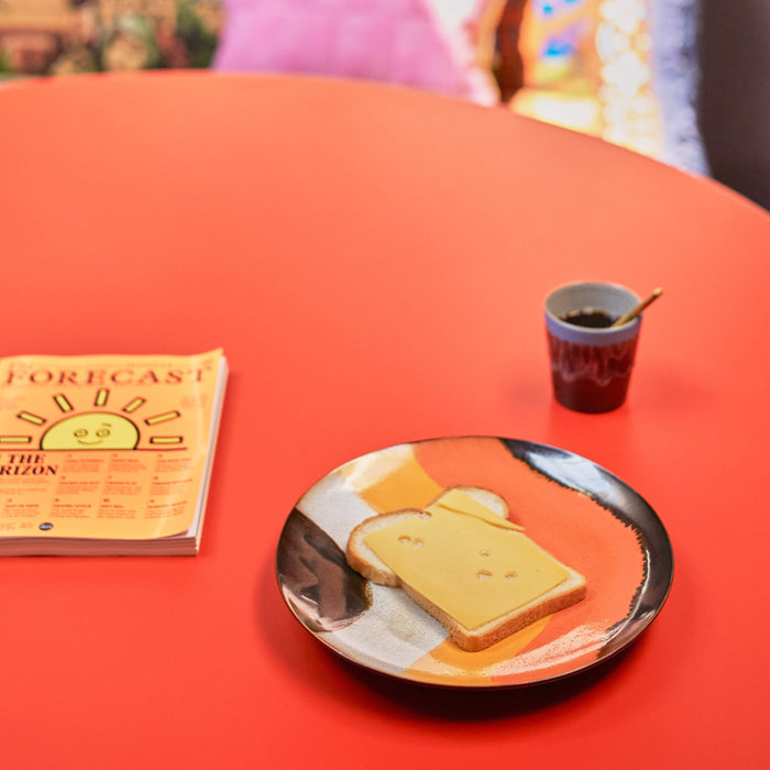 HKliving 70's Dinerbord Ø 29 cm - Set van 2 - Retro Wave