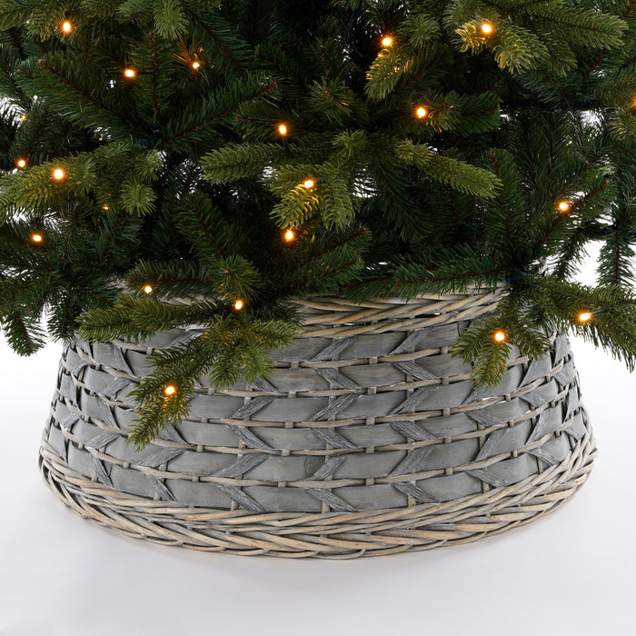 House of Seasons Lorens Kerstboommand - H21 x Ø50 cm - White Wash