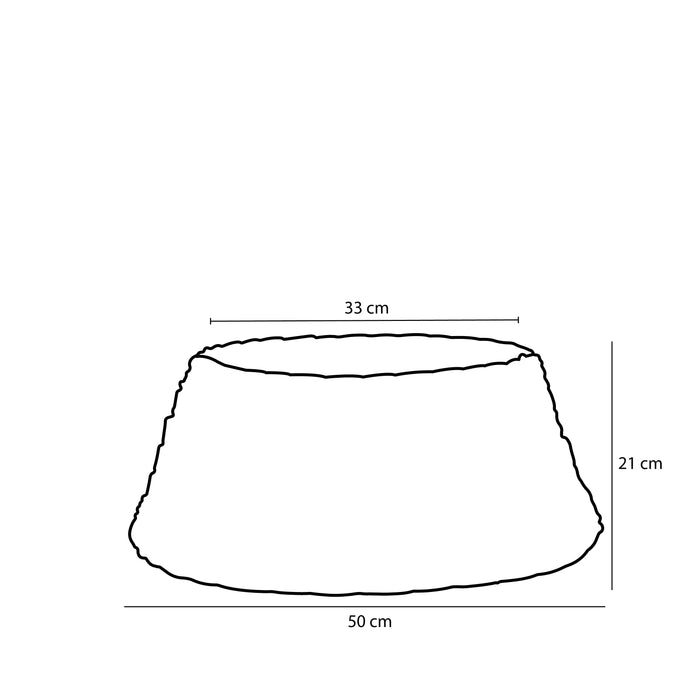 House of Seasons Lorens Kerstboommand - H21 x Ø50 cm - White Wash