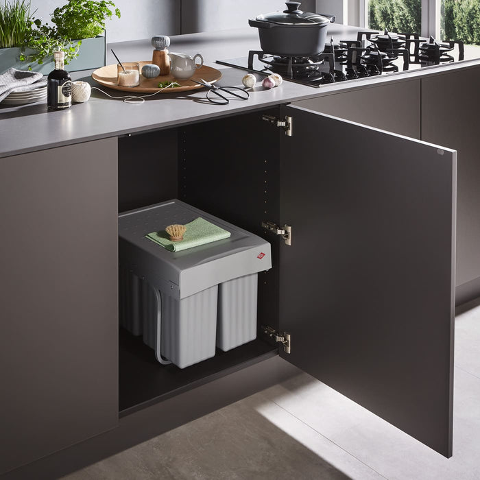 Wesco Inbouw Afvalbak 1 x 16 Liter, 2 x 7,5 Liter