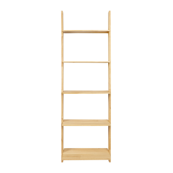 QUVIO Deco ladder voor muur met 5 treden - Hout