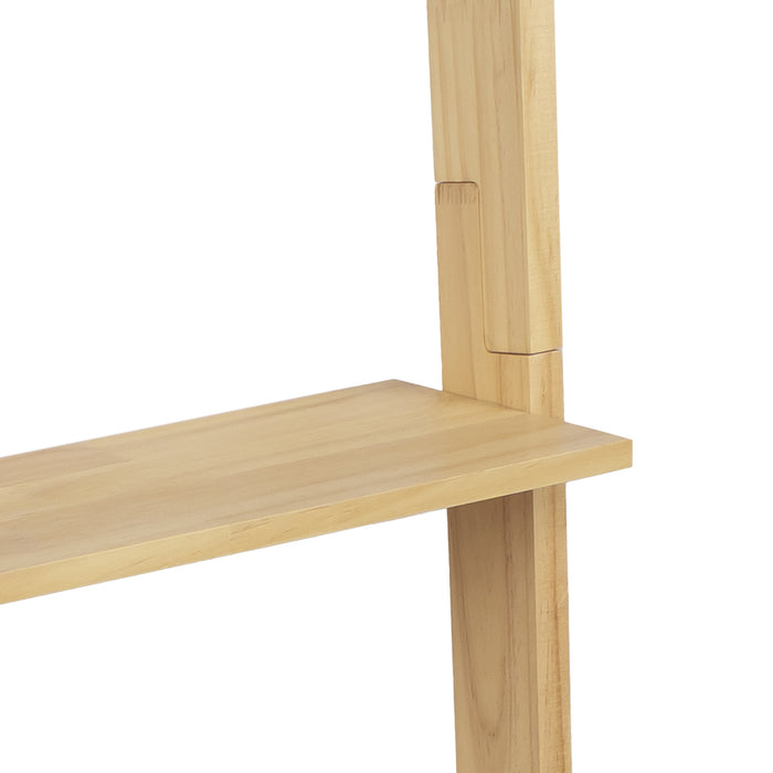 QUVIO Deco ladder voor muur met 5 treden - Hout