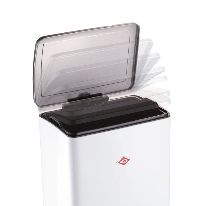 Wesco Big Double Boy Pedaalemmer - 2 x 18 Liter - Rood - Prullenbak