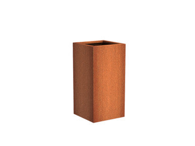 Adezz Carrez | Andes cortenstalen plantenbak | pilaar 50 x 50 x 100 cm