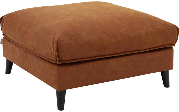 Goossens Hocker Jonas in microleer, cognac