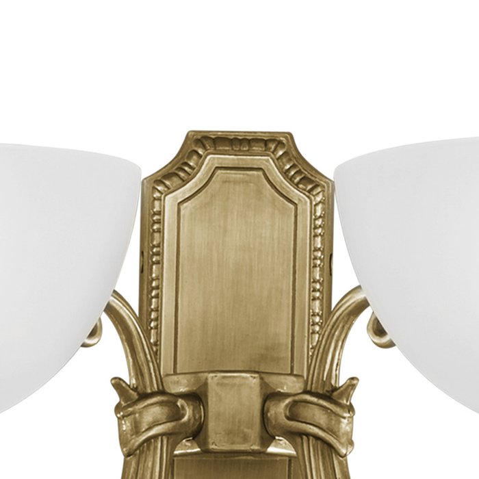 EGLO Savoy - Wandlamp - 2 Lichts - Brons - Wit