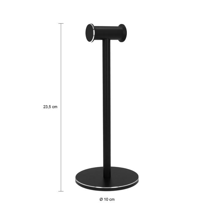 QUVIO Koptelefoonhouder - Zwart