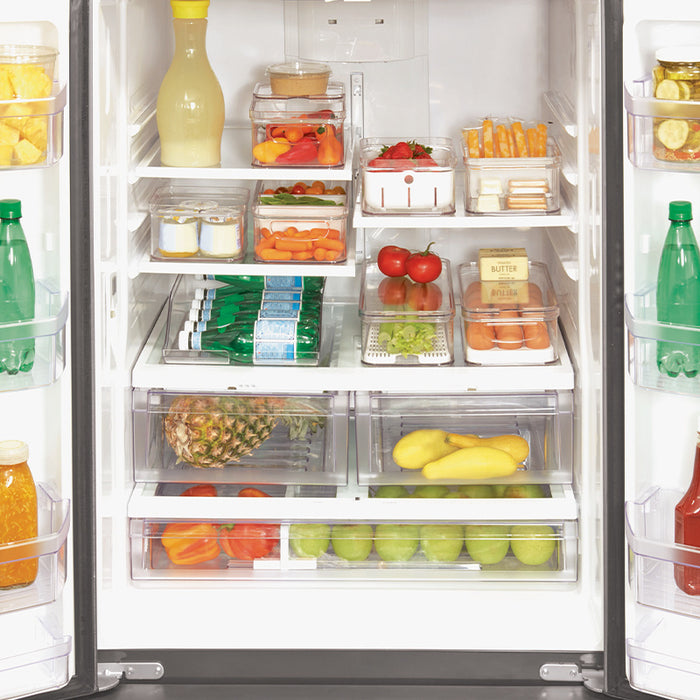 Opbergbox Koelkast, 32.5 x 16.3 x 10 cm, Kunststof, Transparant - iDes