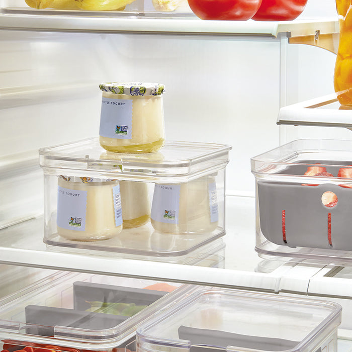 Opbergbox Koelkast, 32.5 x 16.3 x 10 cm, Kunststof, Transparant - iDes