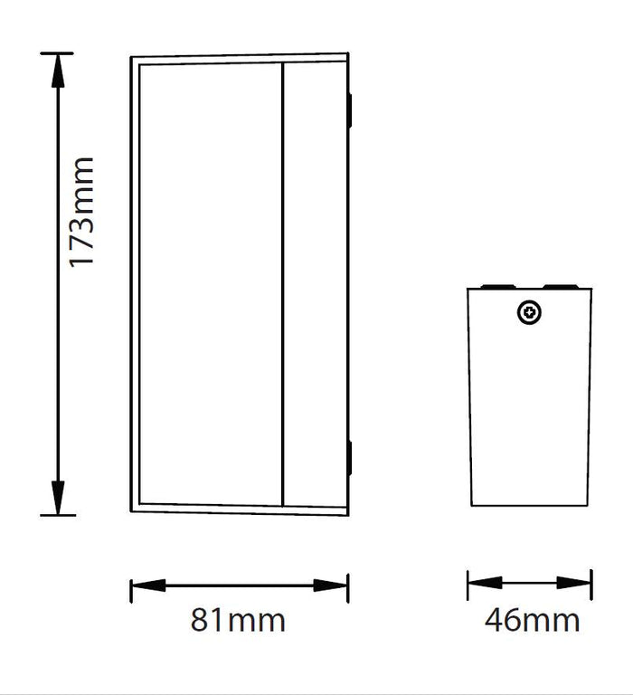 V-Tac LED Wandlamp dubbelzijdig IP65 Binnen en buiten