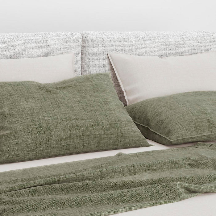 Zo Home Lino Kussensloop Linnen Look army green