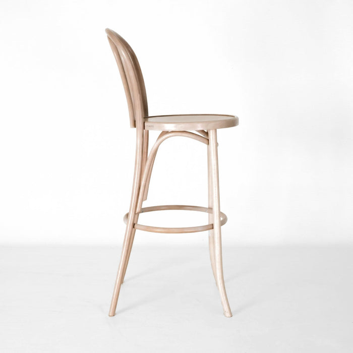 Fameg Vienna Thonet No. 18 houten barkruk whitewash - 75 cm