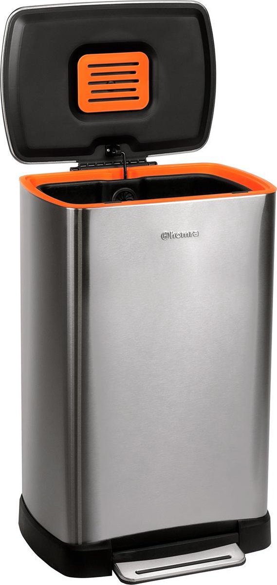 Homra Koniq Prullenbak met pedaal - 30 liter - RVS