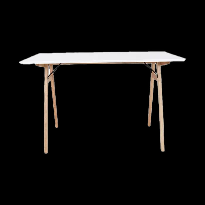 Artichok Rover houten bureau wit - houten onderstel - 120 x 60 cm
