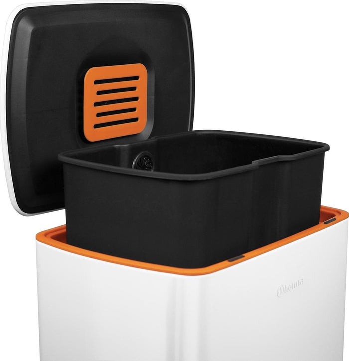 Homra Koniq Prullenbak met pedaal - 30 liter - Wit