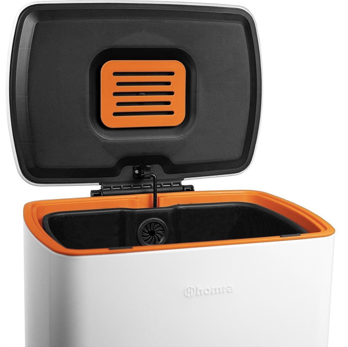 Homra Koniq Prullenbak met pedaal - 30 liter - Wit