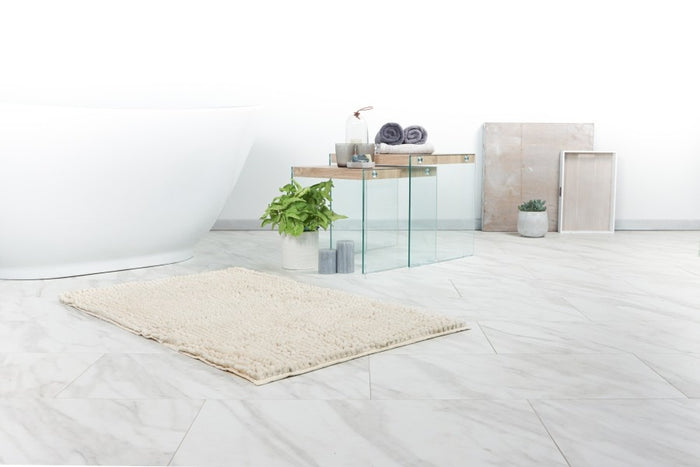 Obsession Fluffy Ø55 cm Ronde Badmat Ivory