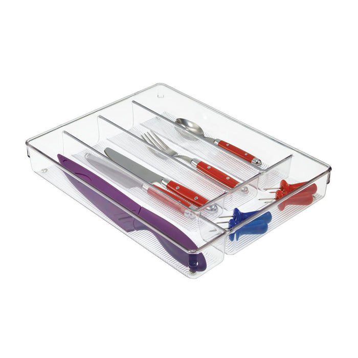 Lade Organizer, 6 Vakken, 34.8 x 34.3 x 5.1 cm, Kunststof, Transparant