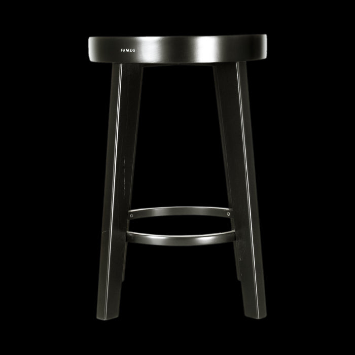 Fameg Fico houten barkruk zwart gebeitst - 61 cm