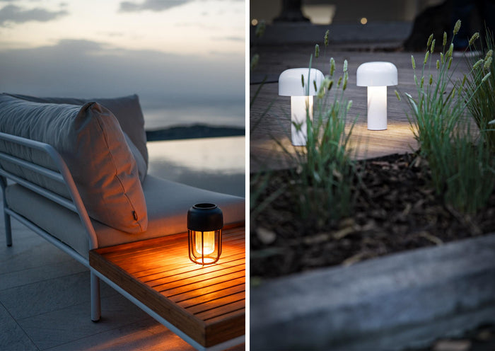 Flos Bellhop tafellamp LED oplaadbaar geel