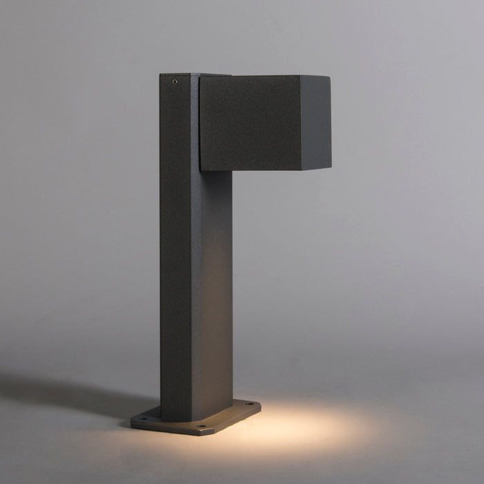 QAZQA Smart staande buitenlamp antraciet 30 cm IP44 incl. Wifi GU10 -