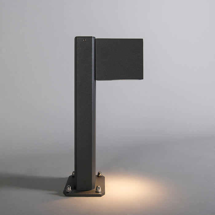 QAZQA Smart staande buitenlamp antraciet 30 cm IP44 incl. Wifi GU10 -