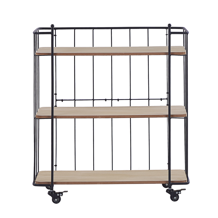 Beliani - GABBS - Keukentrolley - Lichte houtkleur - Metaal