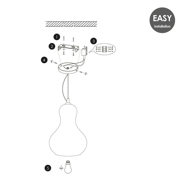 Home sweet home Bello Hanglamp 21 cm – Amber