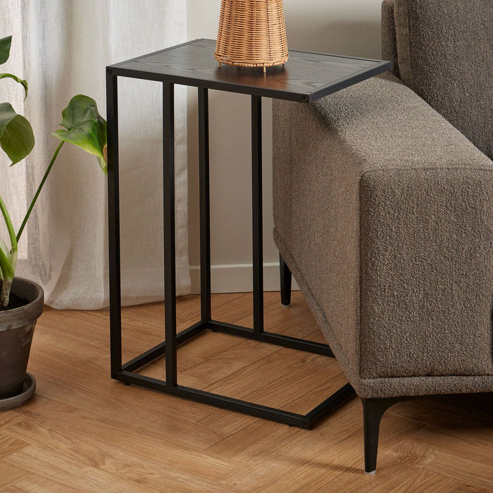 Lisomme Vic Houten Bijzettafeltje 43 x 35 cm - Zwart