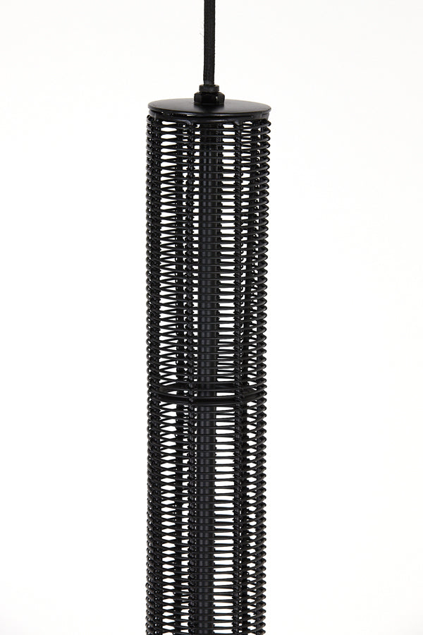 D - Light & Living - Hanglamp TARTU - Ø14x60cm - Zwart
